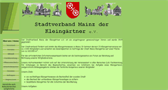 Desktop Screenshot of kleingaertner-in-mainz.de